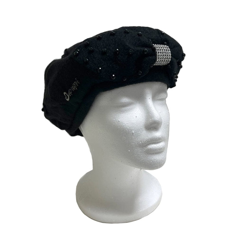 BE U - Wool Texture Ribbon Beret Hat