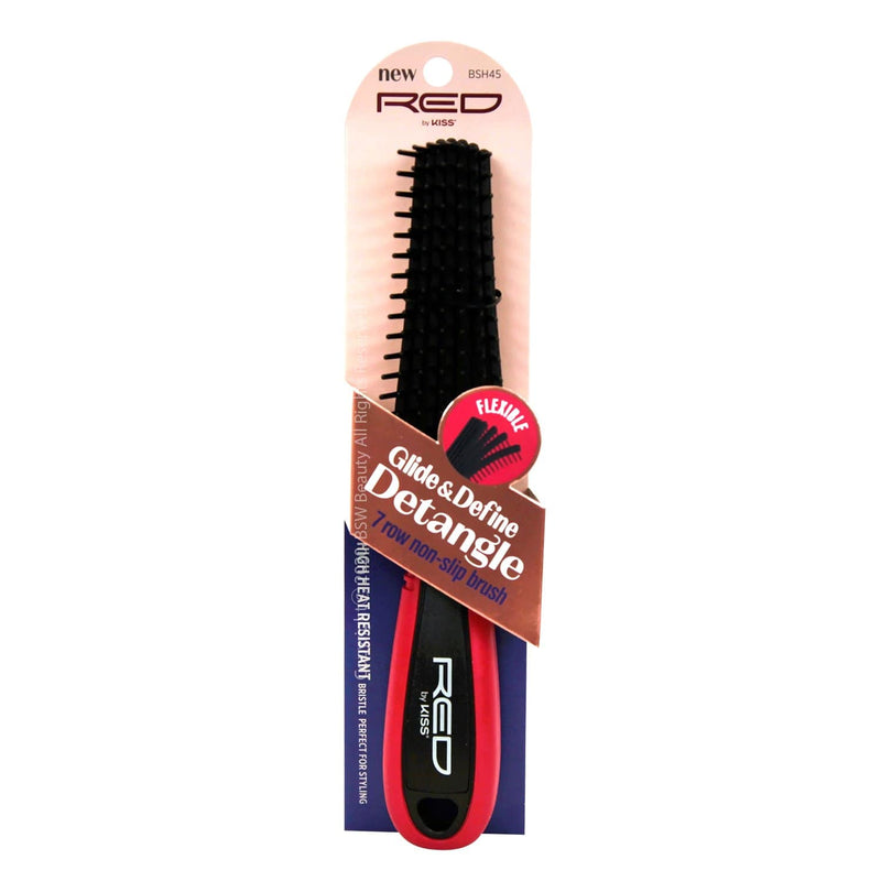 RED BY KISS | Glide & Define Detangle 7 Row Non-Slip Brush | Hair to Beauty.