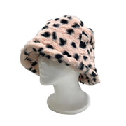 BE U | Faux Fur Animal Printed Bucket Hat - Hair to Beauty.