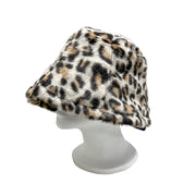 BE U | Faux Fur Animal Printed Bucket Hat - Hair to Beauty.