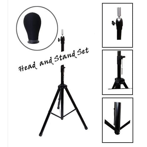 BE U | Canvas Block Head and Tripod Stand Bundle Set | Hair to Beauty.