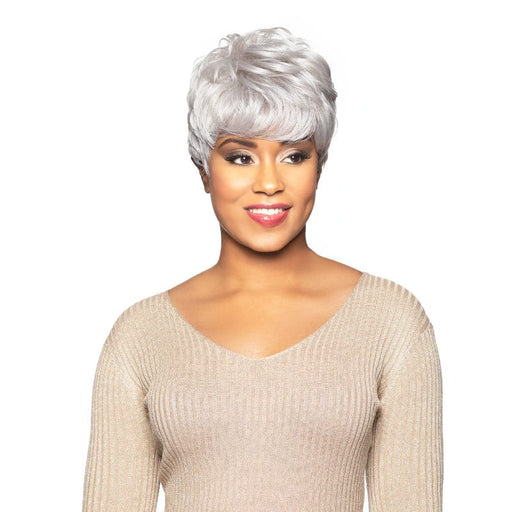 CELIA | Foxy Silver Synthetic Wig | Hair to Beauty.
