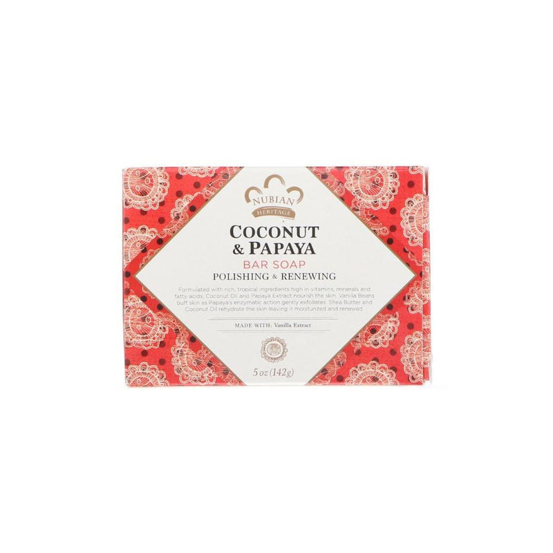 NUBIAN HERITAGE | Coconut Papaya Soap 5oz | Hair to Beauty.
