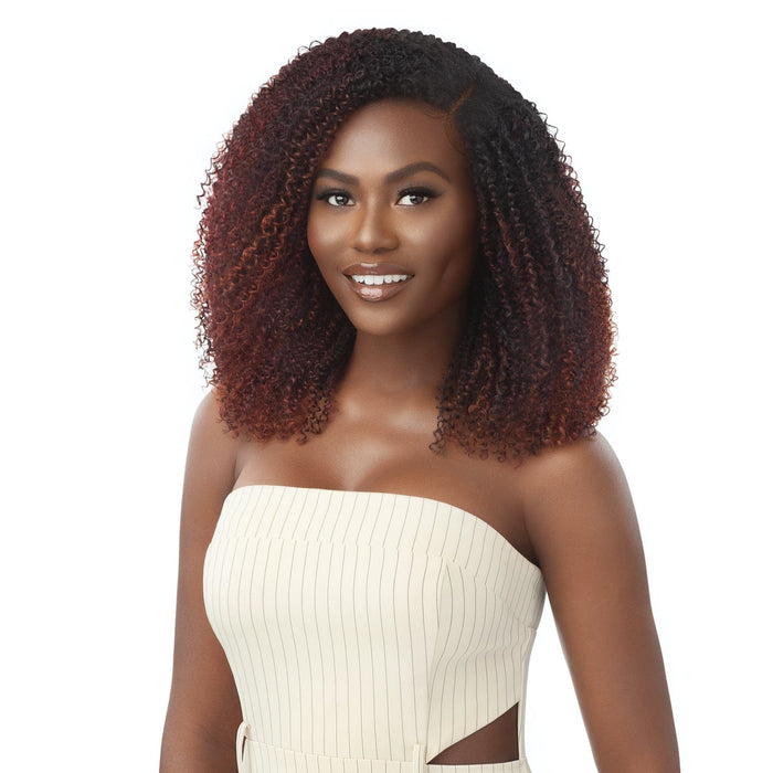 COILY FRO 14" | Outre Big Beautiful Human Hair Blend U Part Cap Leave Out Wig | Hair to Beauty.