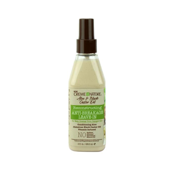 CREME OF NATURE | Aloe & Black Castor Oil Leave-In 8oz | Hair to Beauty.