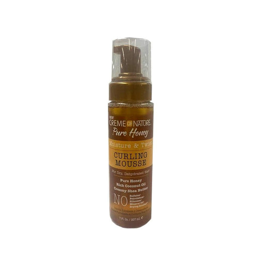 CREME OF NATURE | Pure Honey Moisture & Twist Curling Mousse 7oz | Hair to Beauty.