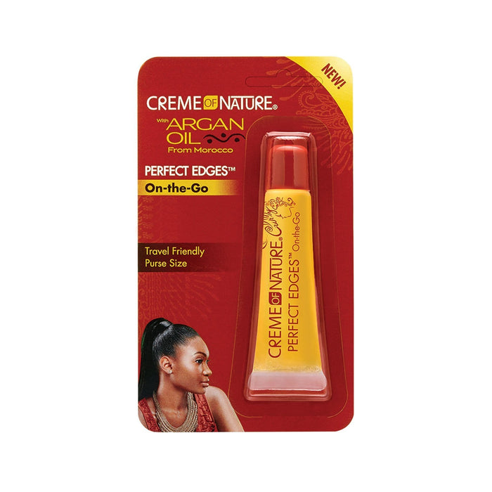 CREME OF NATURE | Argan Oil Perfect Edges On-the-Go Hair Gel Tube 0.5oz | Hair to Beauty.