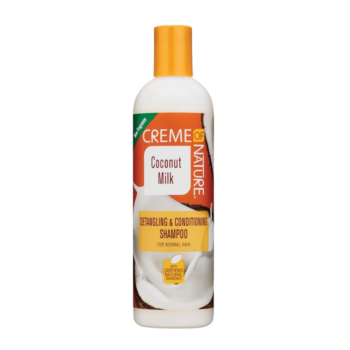 CREME OF NATURE | Detangling & Conditioning Coconut Milk Shampoo 12oz | Hair to Beauty.