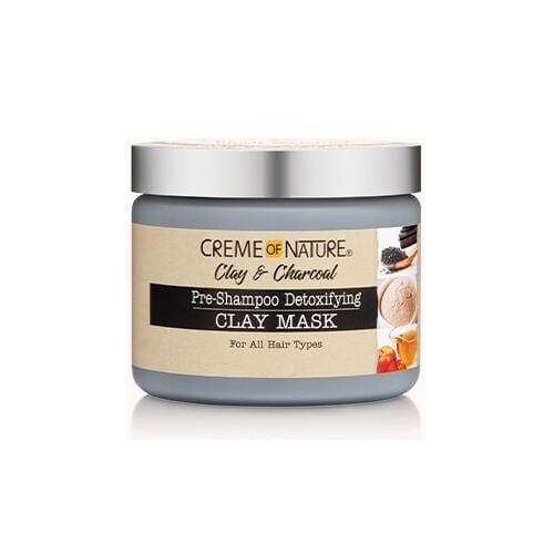CREME OF NATURE | Clay & Charcoal Clay Mask 11.5oz | Hair to Beauty.