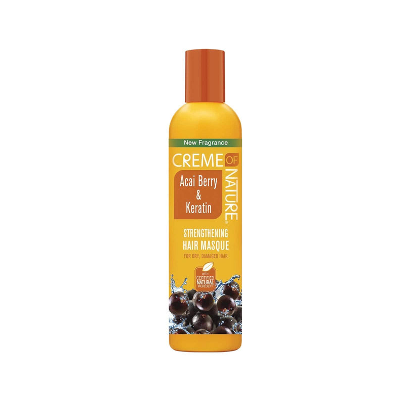 CREME OF NATURE | Strengthening Acai Berry & Keratin Masque 12oz | Hair to Beauty.
