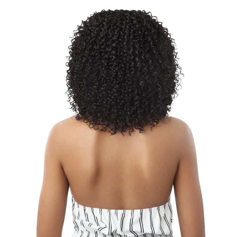CURLY TWIST 14" | Outre Big Beautiful Human Hair Blend U Part Cap Leave Out Wig | Hair to Beauty.
