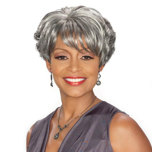 CHARLOTTE | Foxy Silver Synthetic Wig | Hair to Beauty.
