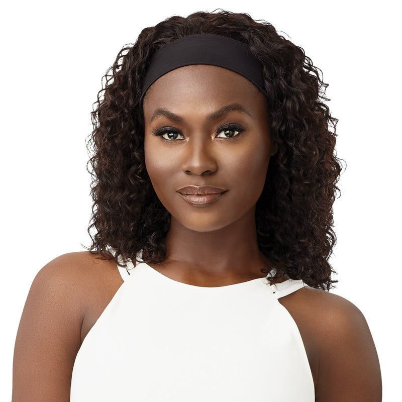 WET & WAVY DEEP WAVE 14" | Outre Human Hair Headband Wig | Hair to Beauty.
