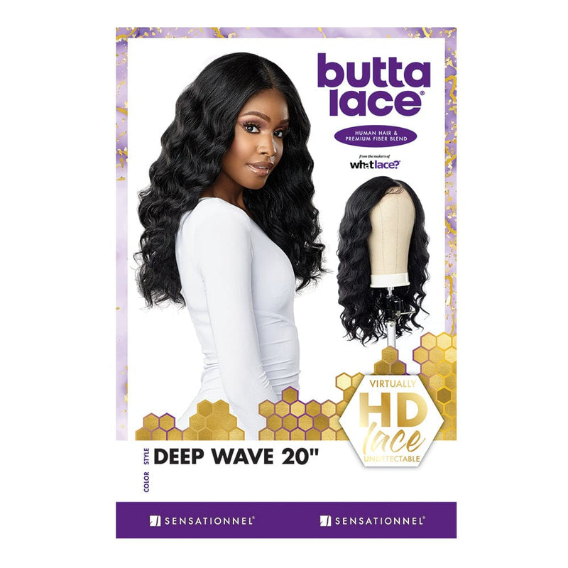 DEEP WAVE 20" | Sensationnel Butta Lace Human Hair Blend HD Lace Front Wig | Hair to Beauty.