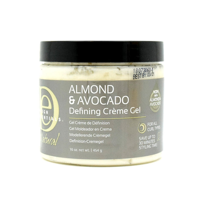 DESIGN ESSENTIALS | Almond & Avocado Creme Gel 16oz | Hair to Beauty.