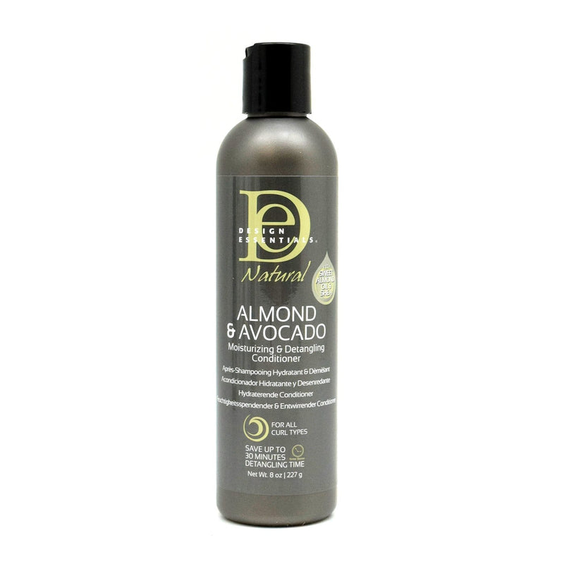 DESIGN ESSENTIALS | Almond & Avocado Detangling Conditioner 8oz | Hair to Beauty.