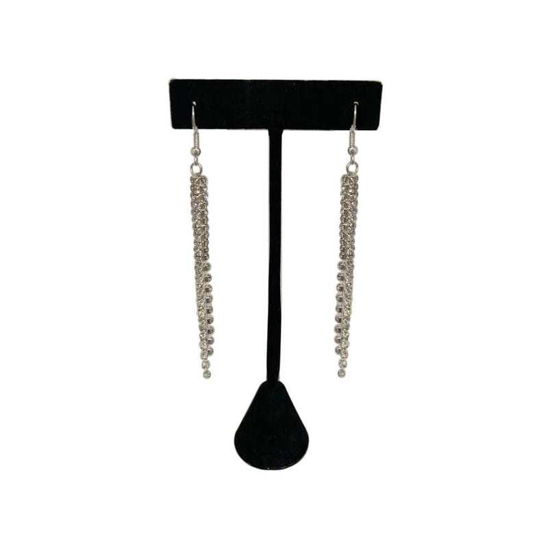 E1031 1032 | Rhinestone Stick Type Earrings | Hair to Beauty.