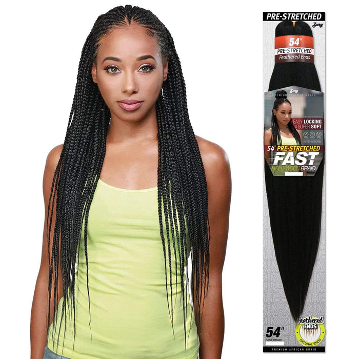 FAST BRAID | Feather Ends Pre-Stretched Synthetic Braid | Hair to Beauty.