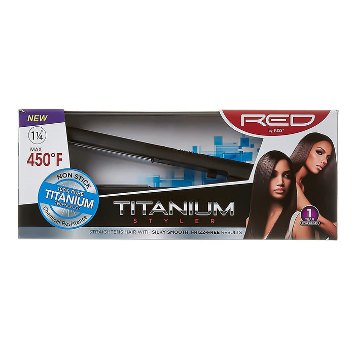 RED BY KISS | 1 1/4" Titanium Styler | Hair to Beauty.