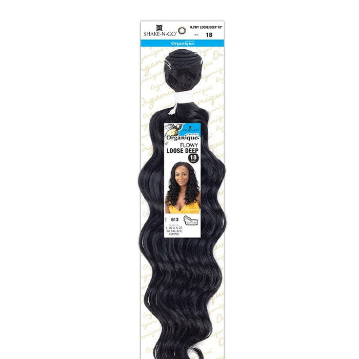 FLOWY LOOSE DEEP 18" | Shake N Go Organique Mastermix Synthetic Weave