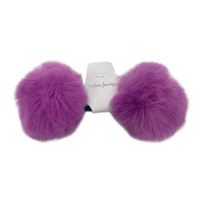 BE U | Fur Ball Ponytail Holder | Hair to Beauty.