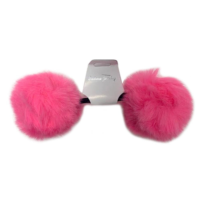 BE U | Fur Ball Ponytail Holder | Hair to Beauty.