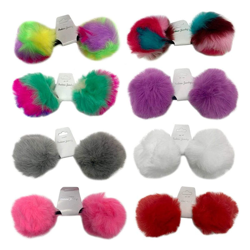 BE U | Fur Ball Ponytail Holder | Hair to Beauty.