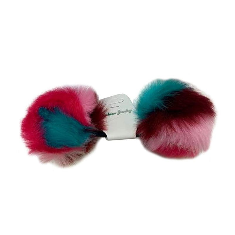 BE U | Fur Ball Ponytail Holder | Hair to Beauty.