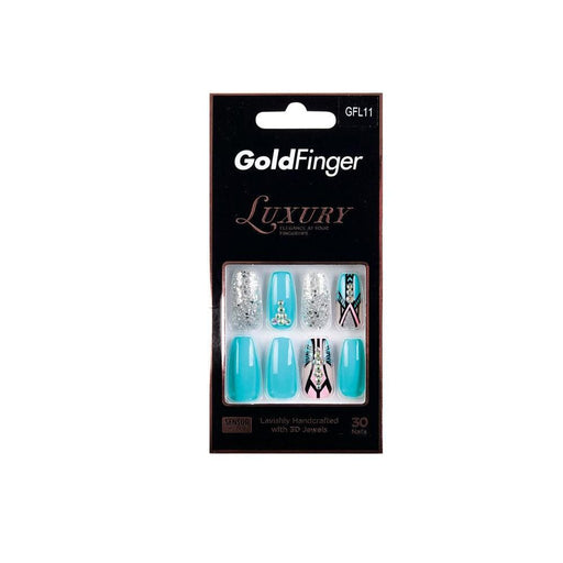 KISS | GoldFinger Luxury Elegant Nails GFL11 | Hair to Beauty.