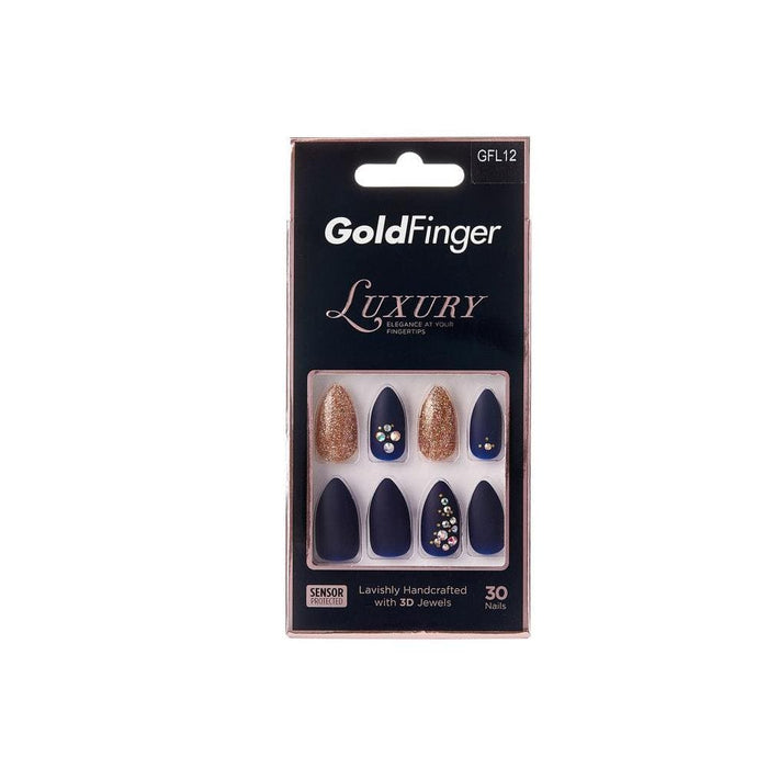 KISS | GoldFinger Luxury Elegant Nails GFL12 | Hair to Beauty.