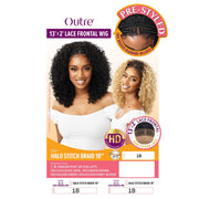 HALO STITCH BRAID 18" | Outre Pre-Styled Synthetic HD 13×2 Lace Frontal Wig