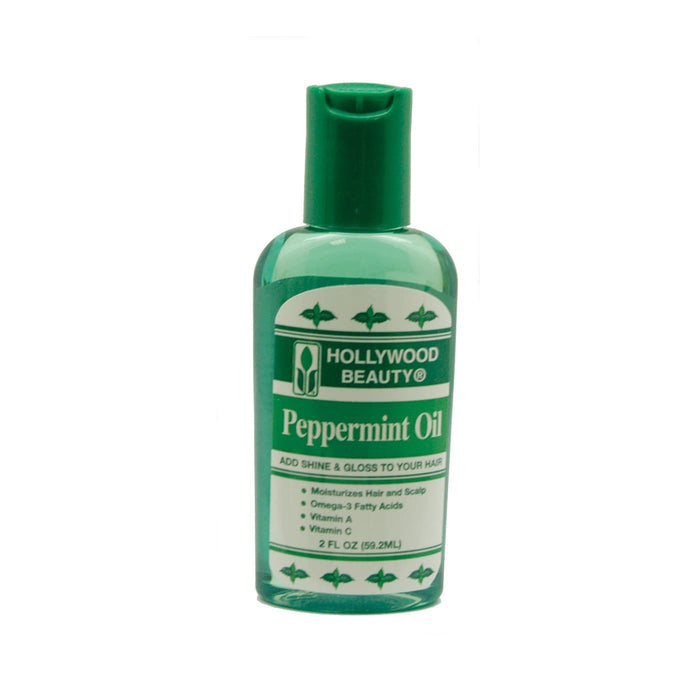 HOLLYWOOD BEAUTY | Peppermint Oil Add Shine & Gloss to Your Hair 2oz | Hair to Beauty.