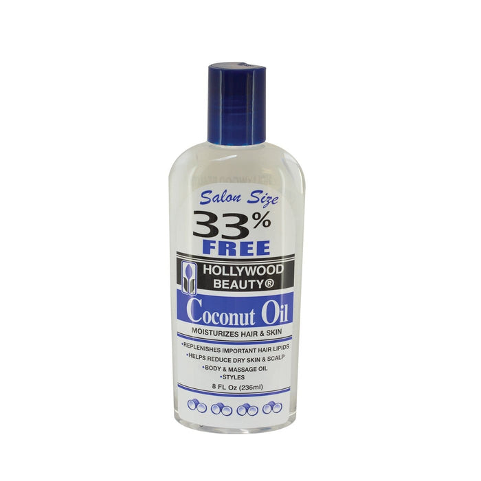 HOLLYWOOD BEAUTY | Coconut Oil Moisturizer Hair & Skin 8oz | Hair to Beauty.