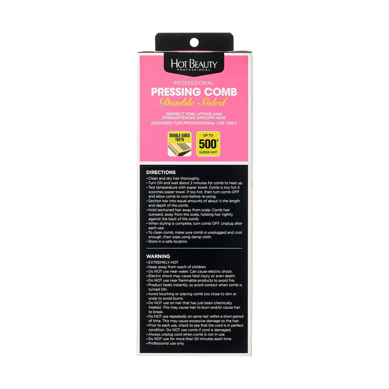 HOT BEAUTY PROFESSIONAL | Double Sided Pressing Comb | Hair to Beauty.
