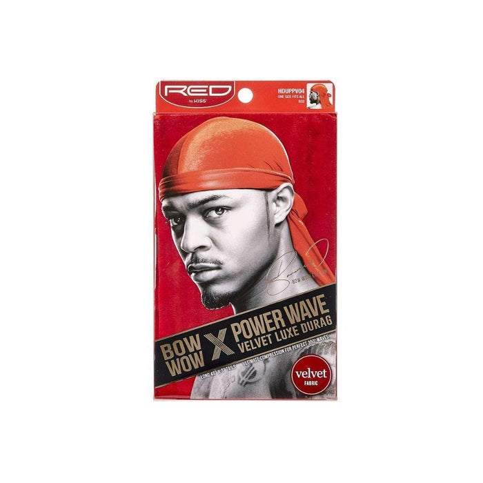 RED BY KISS | Bow Wow X Power Wave Velvet Luxe Durag Red | Hair to Beauty.