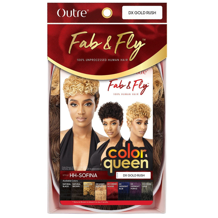 SOFINA | Outre Fab & Fly Color Queen Human Hair Wig - Hair to Beauty.