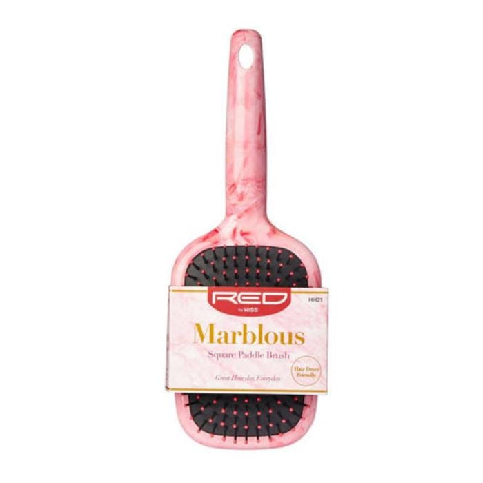 RED BY KISS | Marblous Square Paddle Brush HH21 | Hair to Beauty.