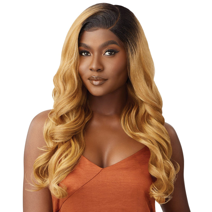 HHB-BODY CURL 24" | Outre Human Hair Blend 5X5 Lace Closure Wig