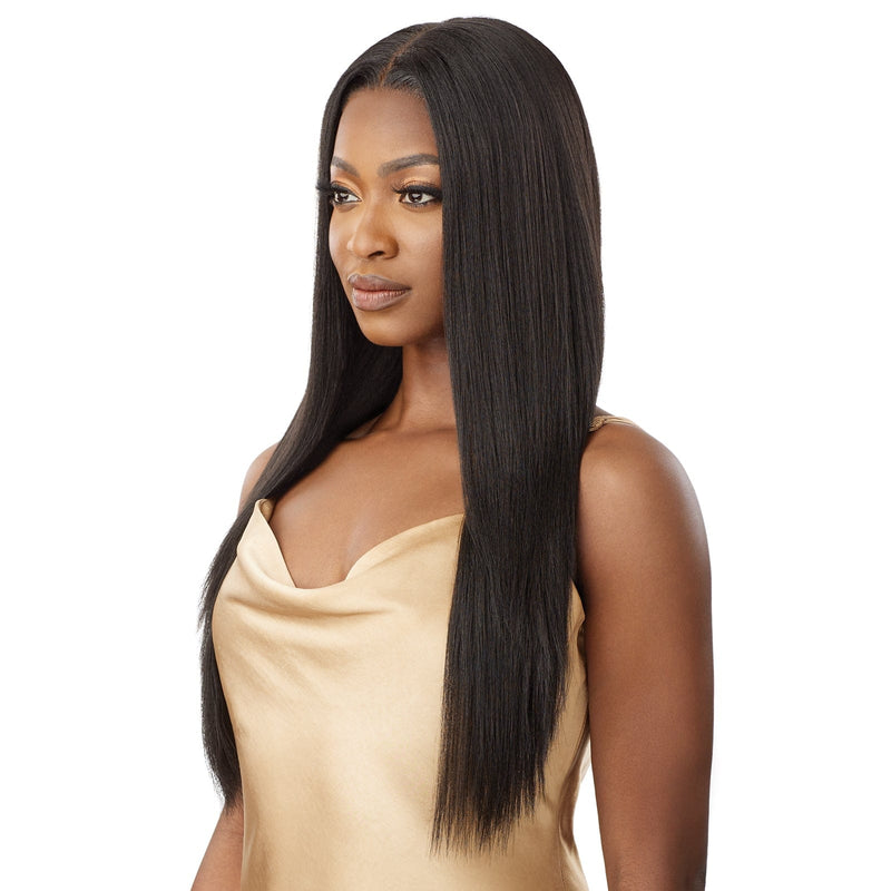 HHB-YAKI STRAIGHT 26" | Outre Human Hair Blend 5X5 Lace Closure Wig