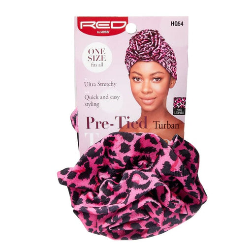 RED BY KISS | Pre-Tied Top Knot Turban | Hair to Beauty.