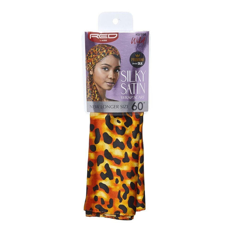 RED BY KISS | Silky Satin Wrap Scarf Wild | Hair to Beauty.
