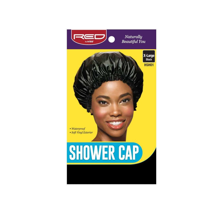 RED BY KISS | Shower Cap X-Large Black - HSH01 | Hair to Beauty.