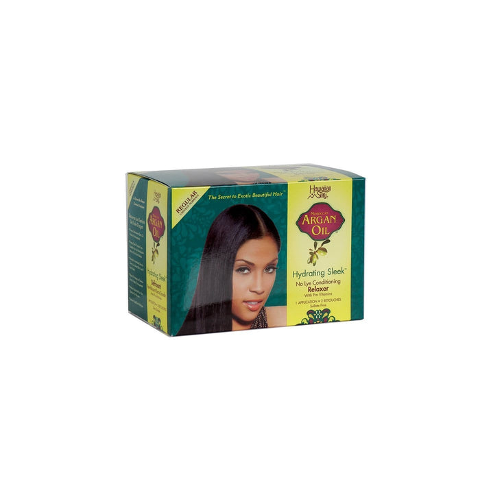 HAWAIIAN SILKY | Argan Oil Kit Regular No-Lye Relaxer | Hair to Beauty.