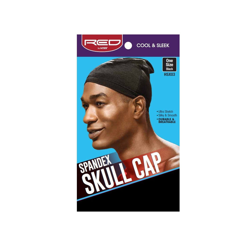 RED BY KISS | Spandex Skull Cap Black - HSX03 | Hair to Beauty.