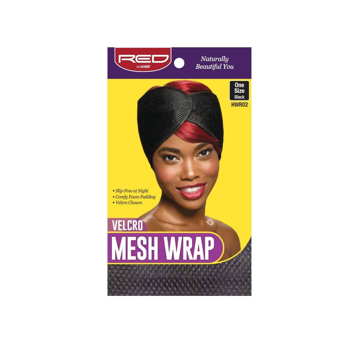 RED BY KISS | Velcro Mesh Wrap Black - HWR02 | Hair to Beauty.