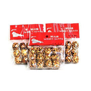 BF010 | Leopard Print Wooden Beads | Hair to Beauty.