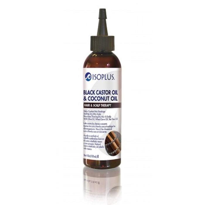 ISOPLUS | Black Castor Oil & Coconut Oil Hair & Scalp Therapy 4oz | Hair to Beauty.