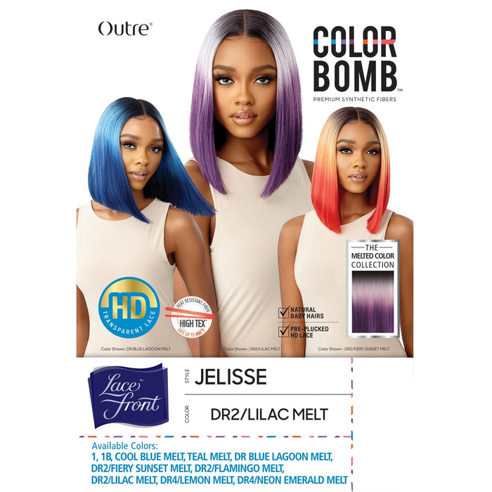 JELISSE | Outre Color Bomb Synthetic HD Lace Front Wig | Hair to Beauty.