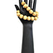 B0203 | Big Beige Wooden Bead Bracelet | Hair to Beauty.