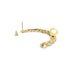 EC0006 | Rhinestone Studded Gold Crescent Earring Cuff | Hair to Beauty.